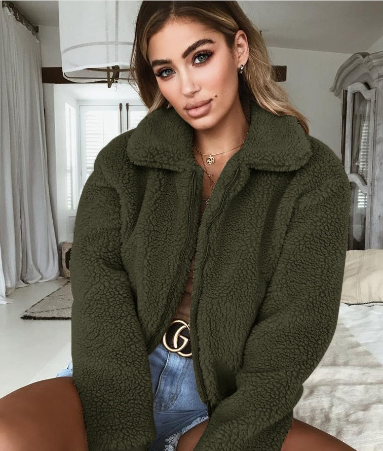 velvet thick lapel short jacket