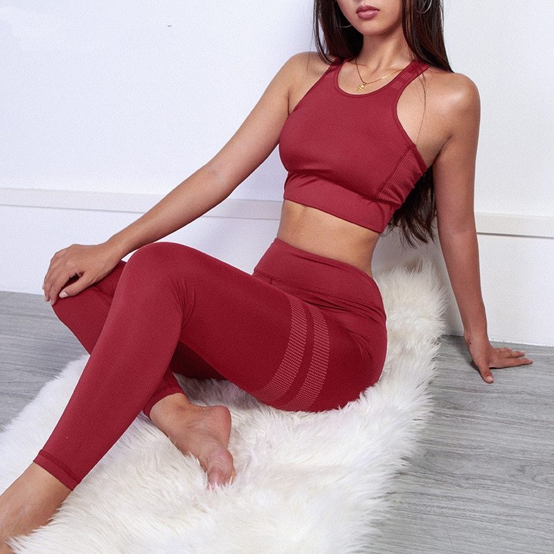 Set 2 Pieces Women Sportwear Yoga Wear