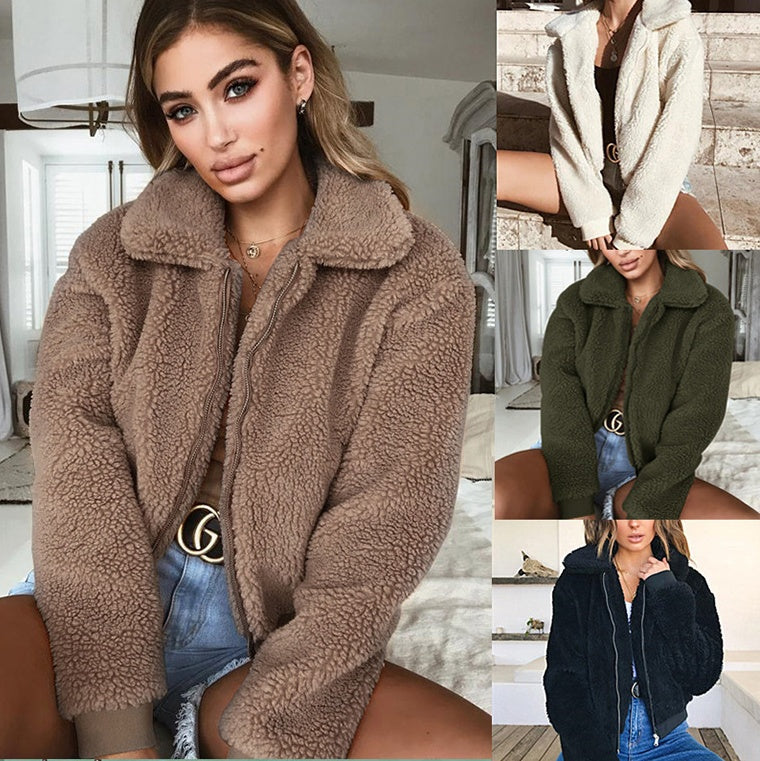 velvet thick lapel short jacket