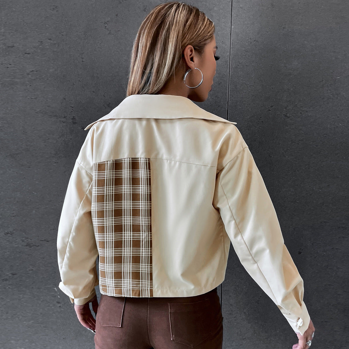 Single-breasted Lapel Coat