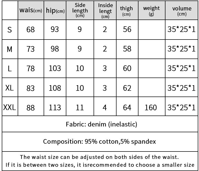 Low Waist Hot Girl Slimming Plus Size Women's Denim Short