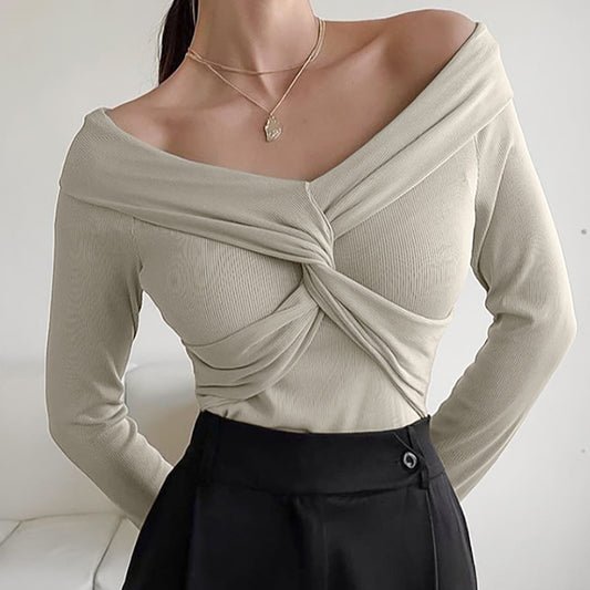 Slim Fit Off-the-shoulder Top