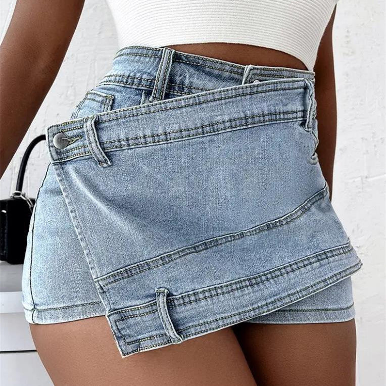 High Waist Women's  Denim Shorts