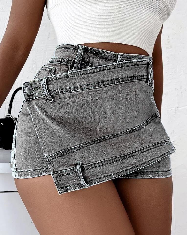 High Waist Women's  Denim Shorts
