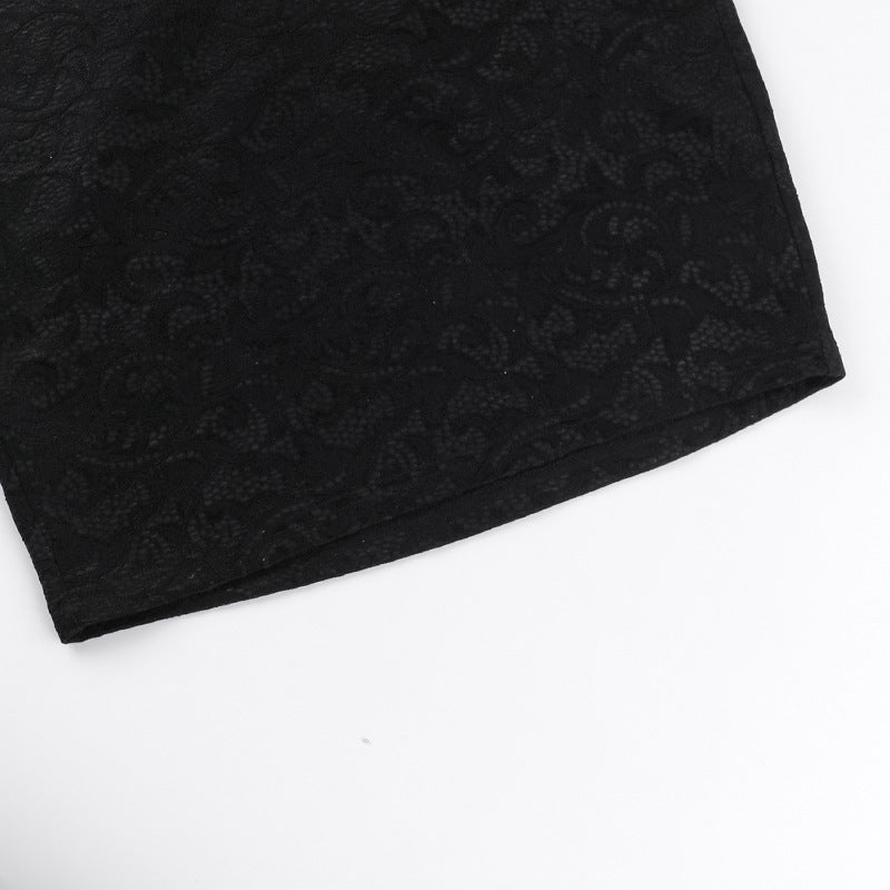 Long Sleeve Narrow Lace Dress