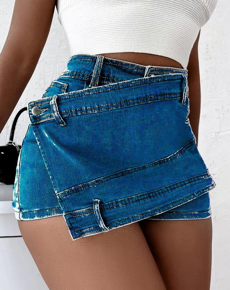 High Waist Women's  Denim Shorts